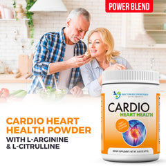 DOCTOR RECOMMENDED SUPPLEMENTS Cardio Heart Health scoop close-up ready for daily mixing