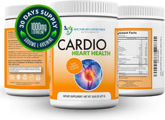 Cardio Heart Health tub on shelf signals trusted wellness option