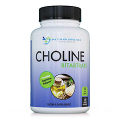 DOCTOR RECOMMENDED SUPPLEMENTS Choline capsules closeup for easy daily intake