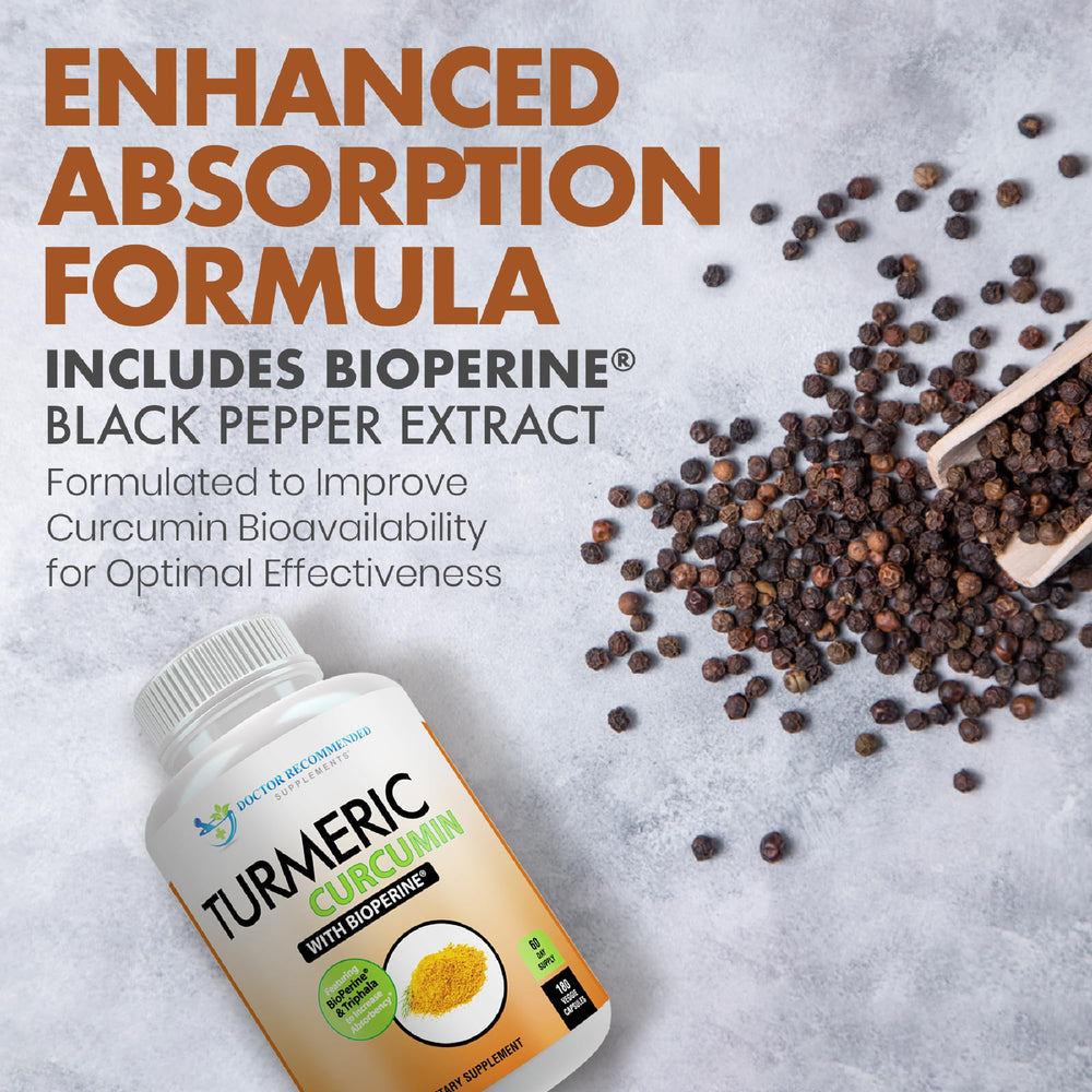 DOCTOR RECOMMENDED SUPPLEMENTS Turmeric bottle with glass for daily use