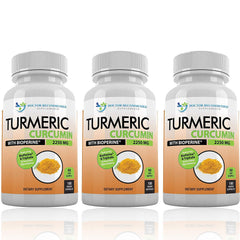 DOCTOR RECOMMENDED SUPPLEMENTS Turmeric Curcumin bottle with vegan capsules for daily wellness