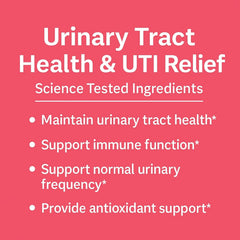 Closeup of Doctor Safe Cranberry-D-Mannose capsules for on-the-go urinary health.