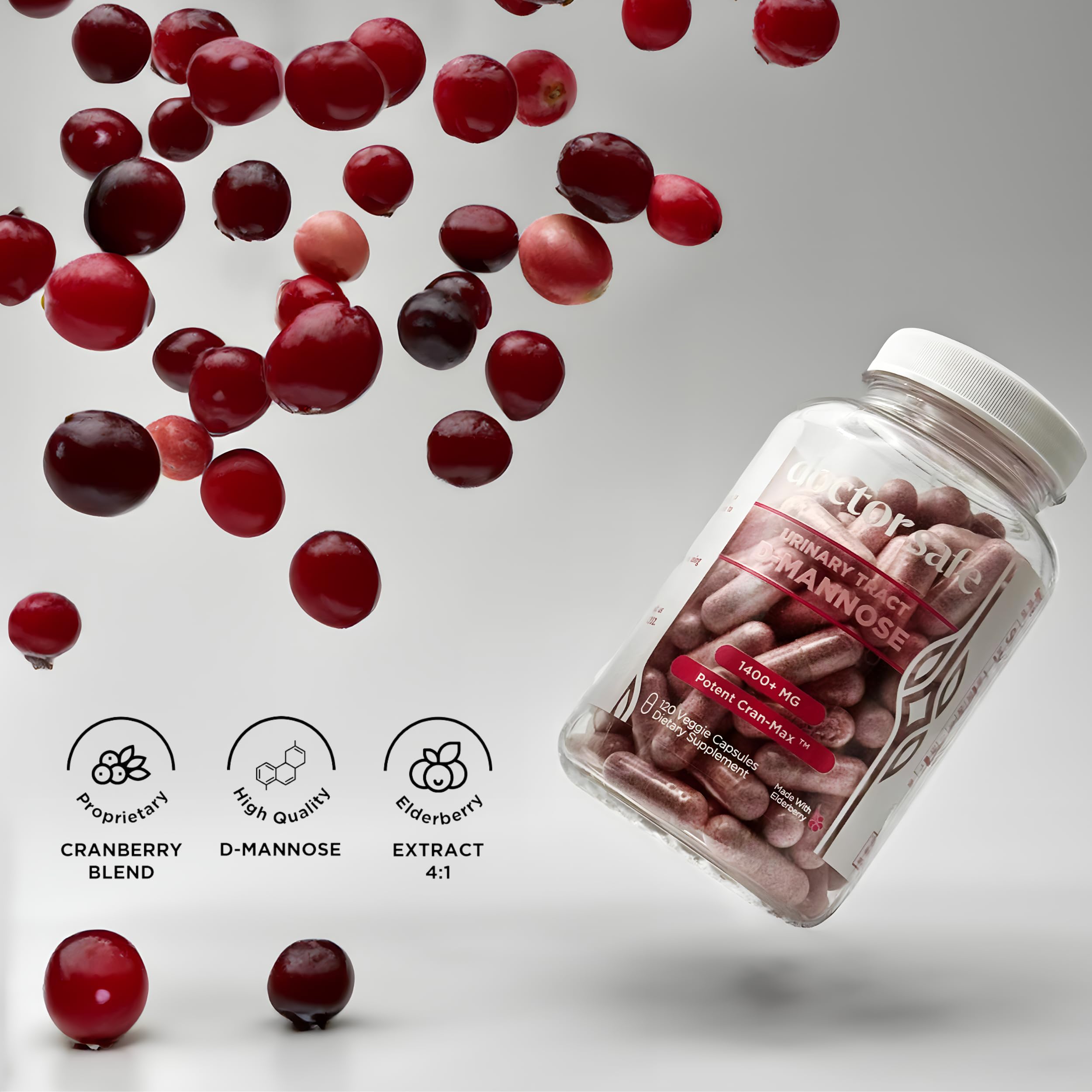 Doctor Safe elderberry blend highlighting added immune-support essence.
