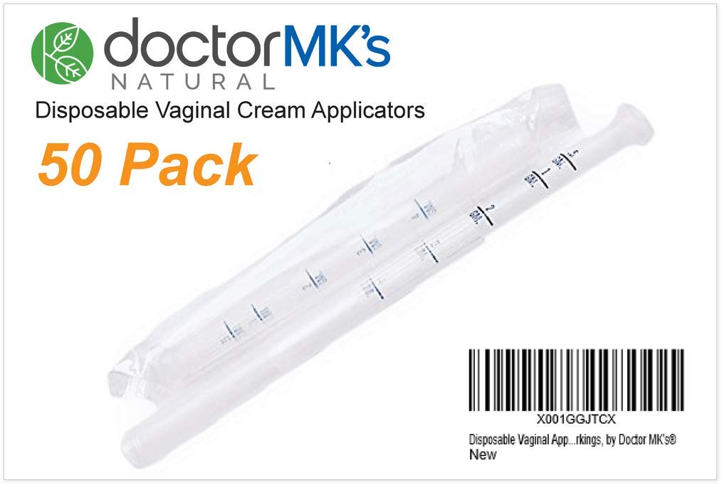 Doctor MK's Natural applicators show measurements from 0.5g to 4g for precise dosing.