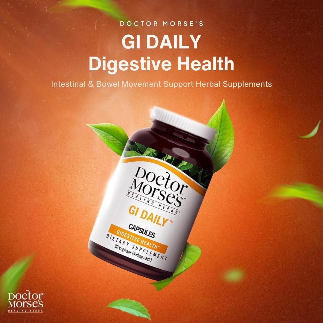 GI Daily label closeup showing key herbal ingredients.