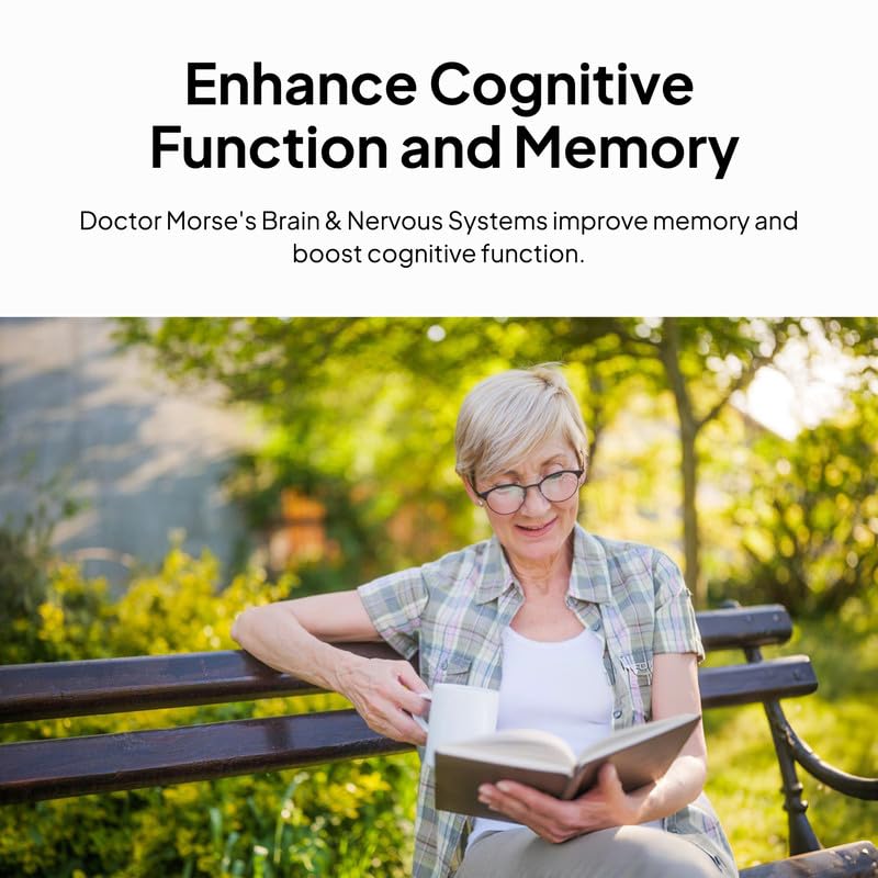 Doctor Morse's Brain product with ginkgo leaf emphasizes mental clarity.