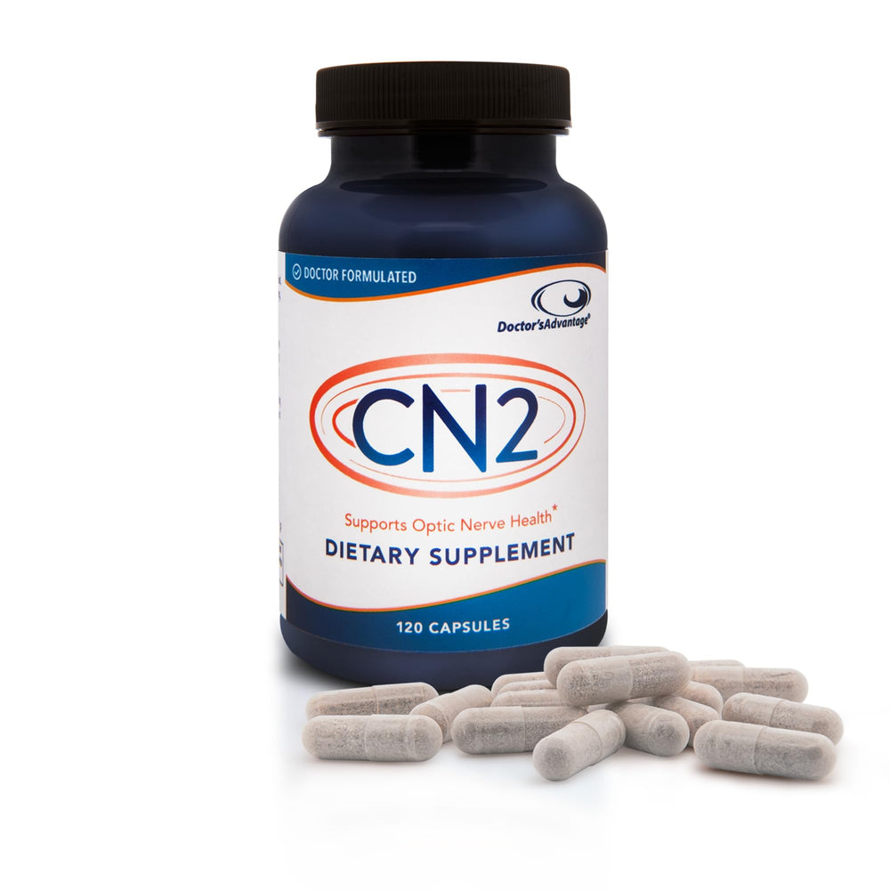 Doctor's Advantage CN2 bottle front with packaging emphasizing eye support.
