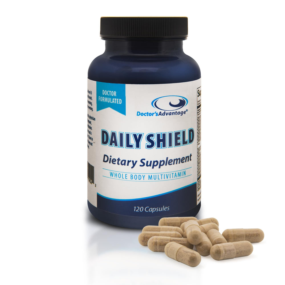 Doctor's Advantage Daily Shield bottle front view with immune-supporting antioxidants