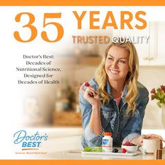 Doctor's Best 180-veg-cap bottle implies long-term bone support.