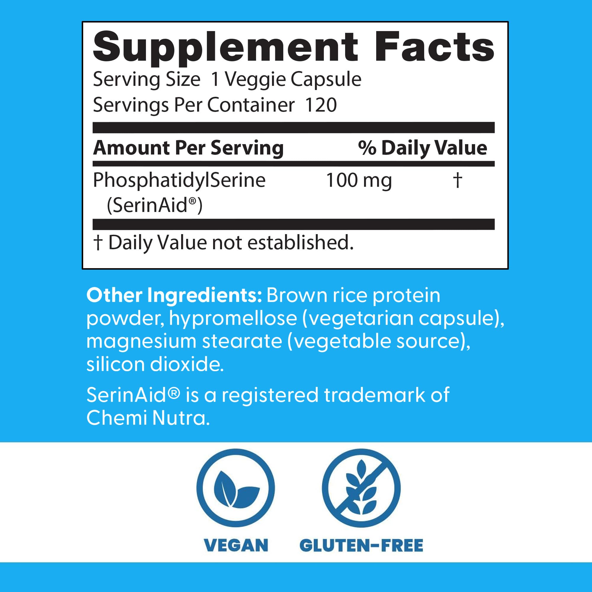 Bottle pour of Doctor's Best phosphatidyl-serine illustrating stable softgel delivery