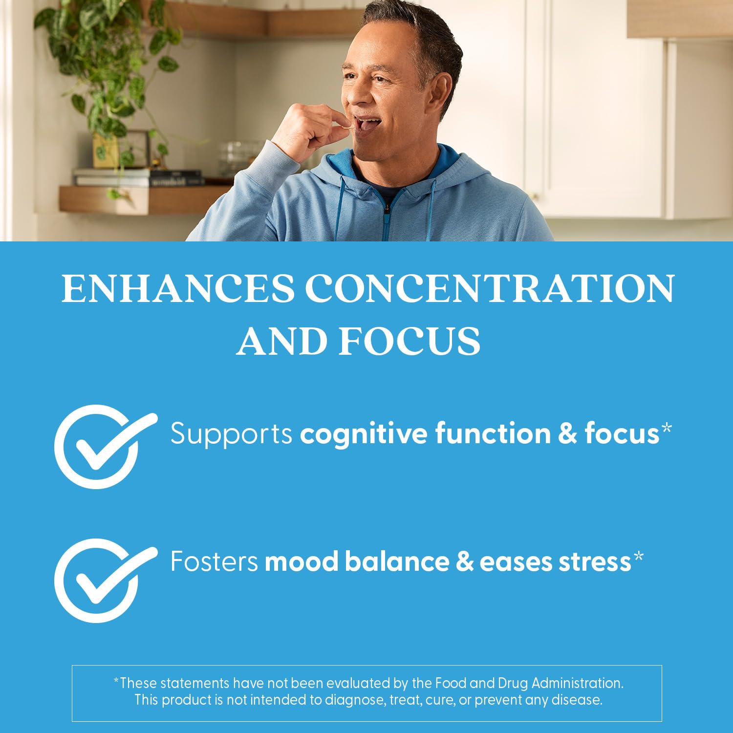Pills resting in hand suggest convenient daily wellness for focus