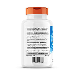 Doctor’s Best label detail with vitamin C note for collagen synthesis