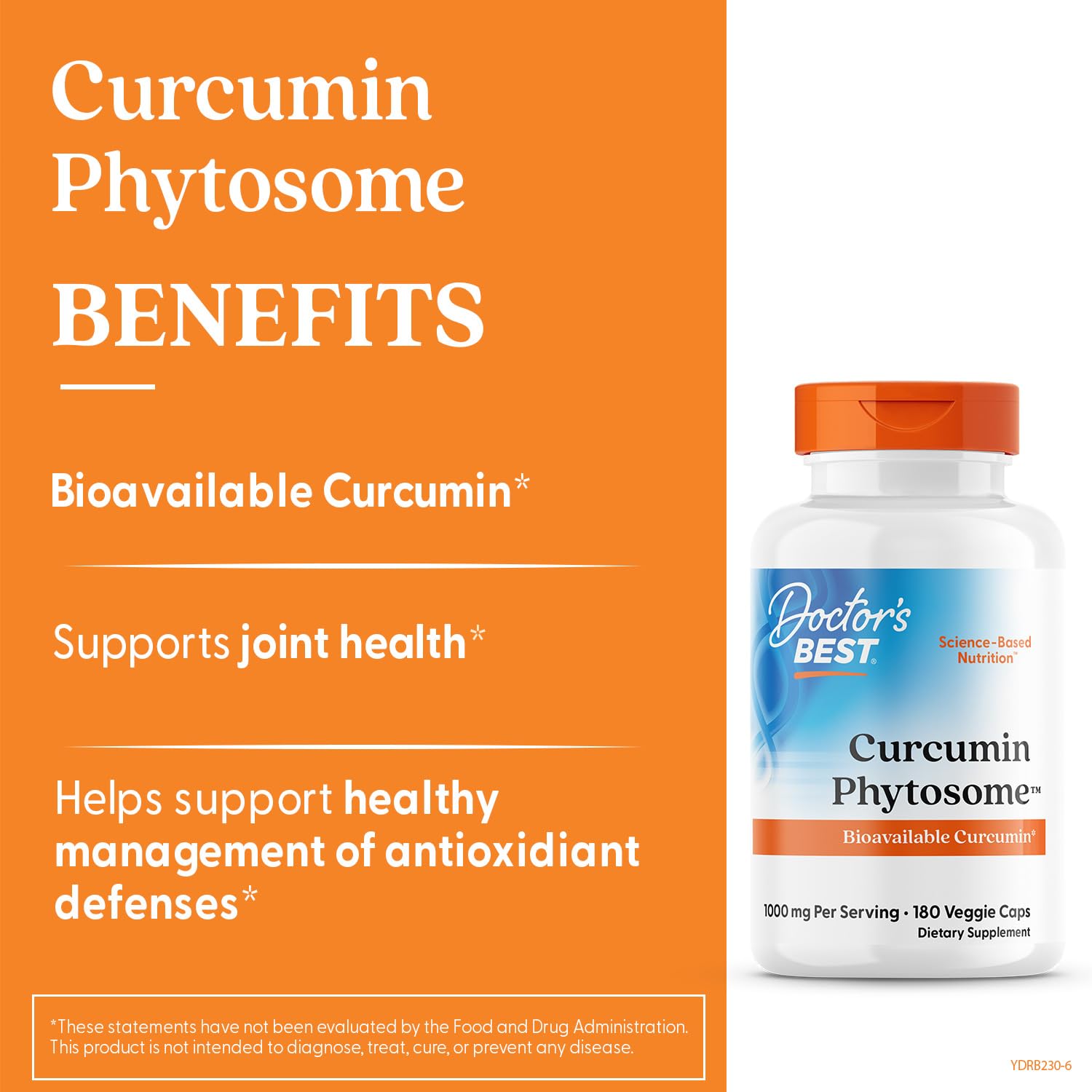 Meriva phytosome graphic highlights improved bioavailability in Doctors Best capsules.