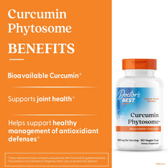 Meriva phytosome graphic highlights improved bioavailability in Doctors Best capsules.