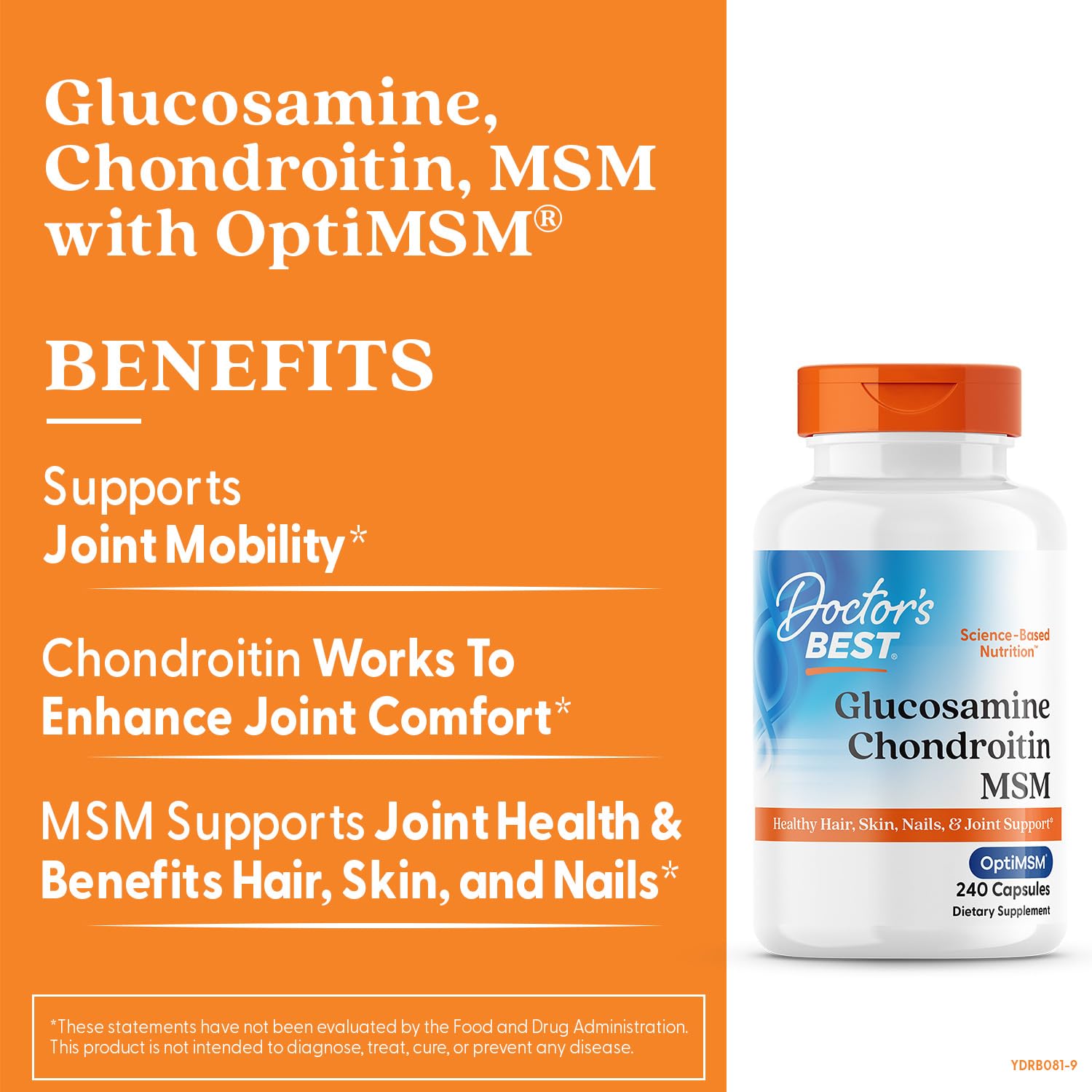 Doctor's Best flexibility-mobility packaging on display suggesting an active lifestyle