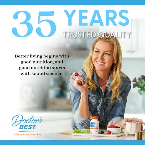 Doctors Best ingredients panel with Gentian and Pepsin highlights.