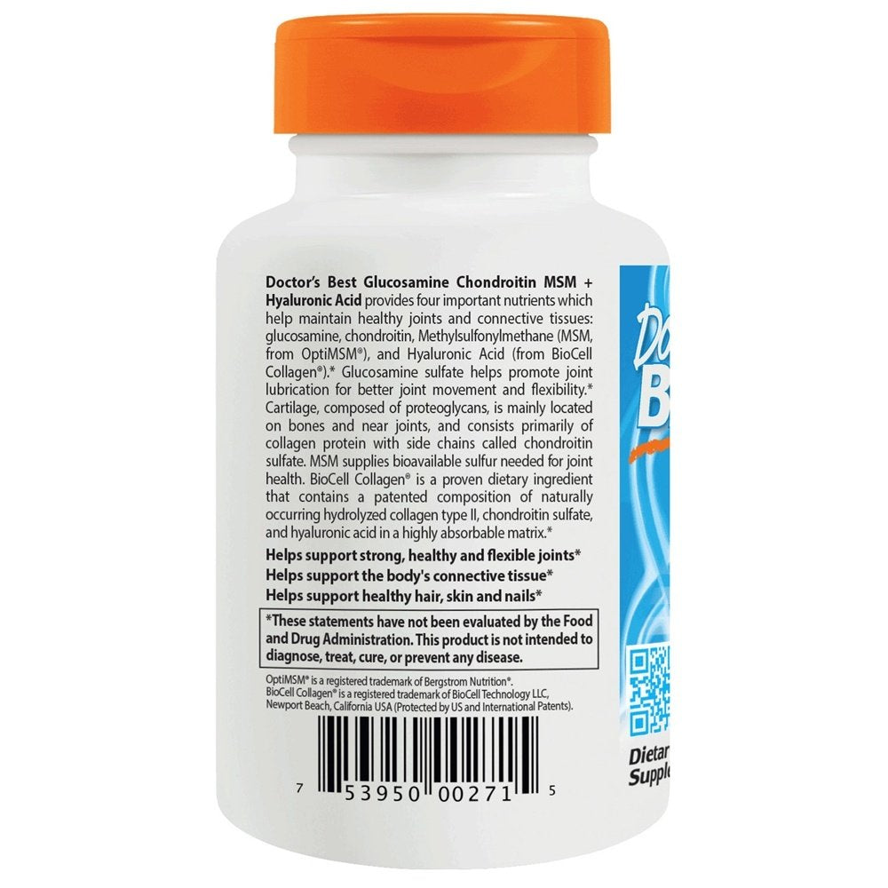 Synergy graphic of Doctor's Best joint ingredients.