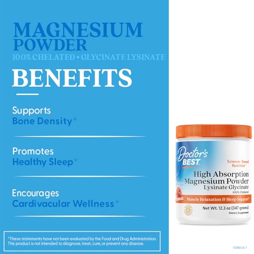 Glass of water with peach magnesium powder being stirred for better absorption.