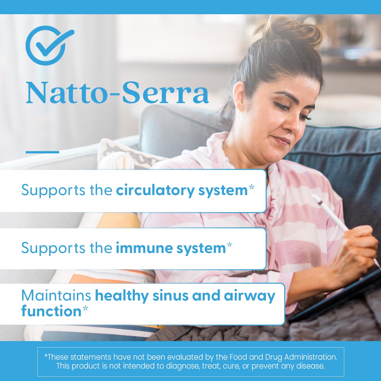 Doctor's Best Natto Serra shipping note about summer delivery considerations.