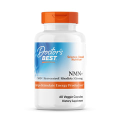 Doctor's Best NMN+ bottle-front highlighting NAD+ support