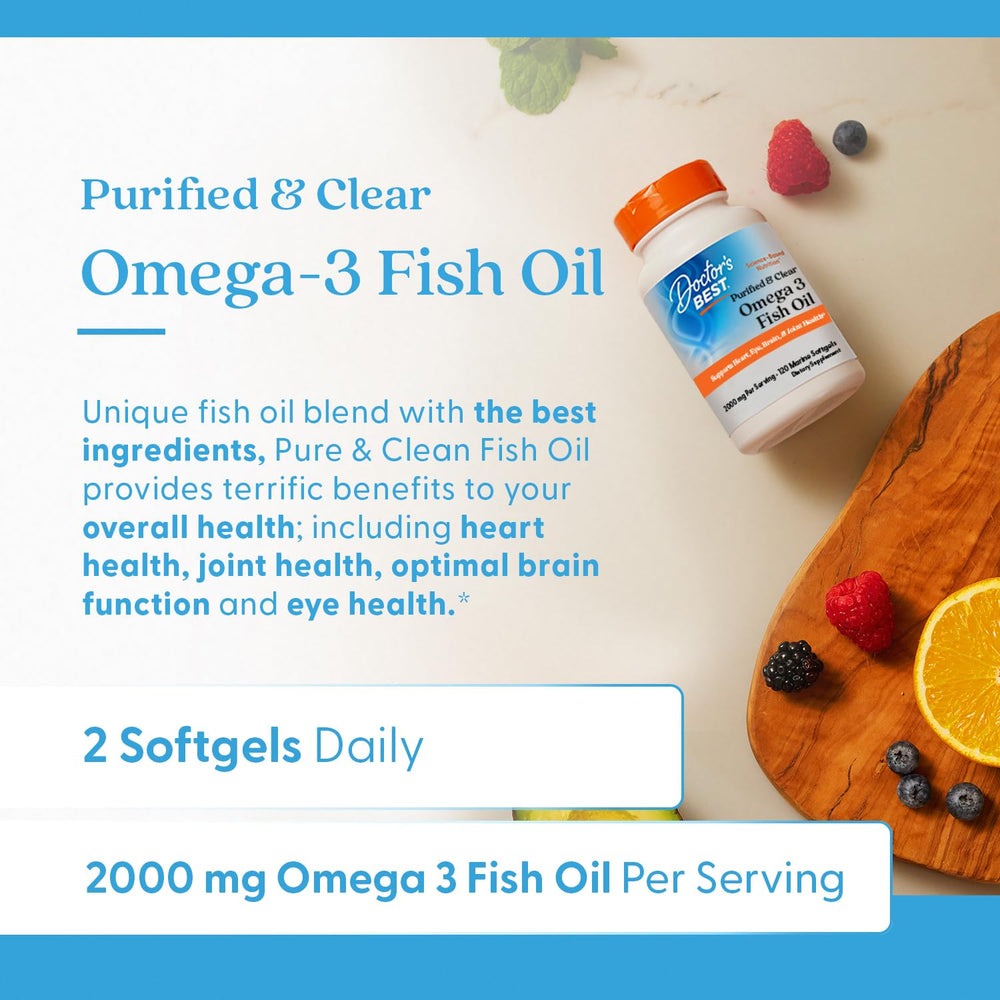Pour shot of Doctor's BEST bottle for easy daily dosing with meals.