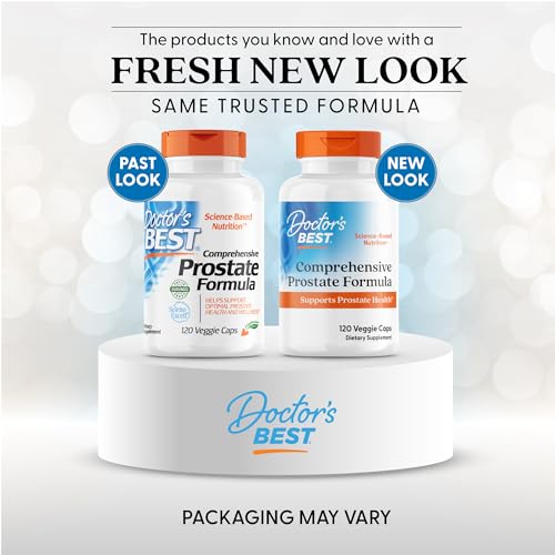 Doctor's Best Prostate Formula capsules ready for daily use and easy swallowing