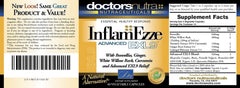 Close-up of Doctors Nutra Inflamezze capsules showing a herbal blend.