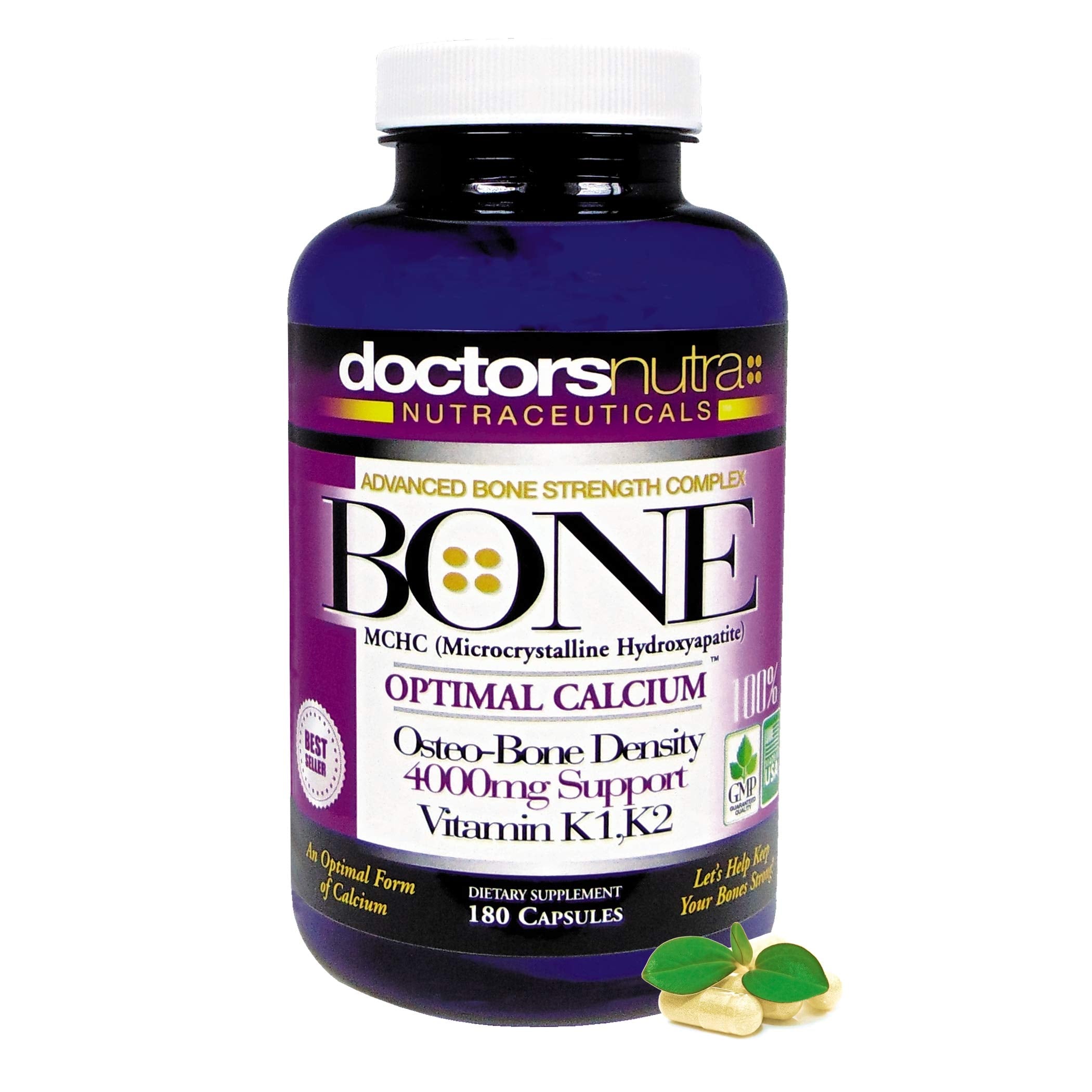Doctors Nutra Calcium bottle front showing robust bone-support supplement