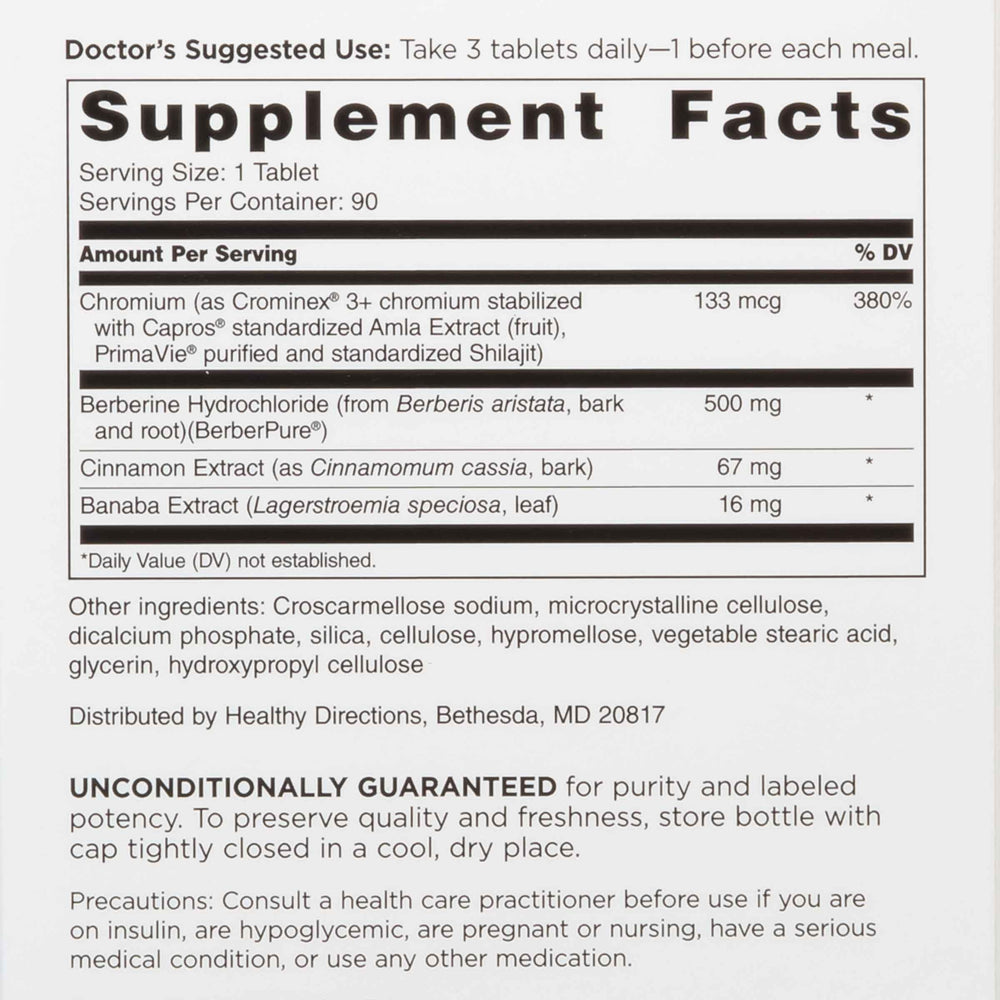 DOCTORS' PREFERRED GlucoGold berberine capsules support a convenient daily routine.