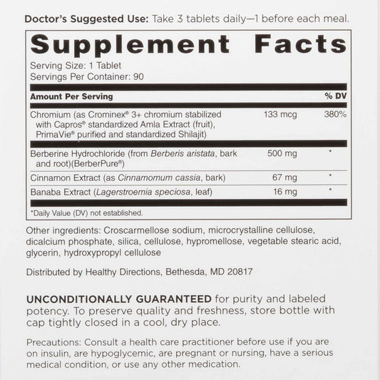 DOCTORS' PREFERRED GlucoGold berberine capsules support a convenient daily routine.
