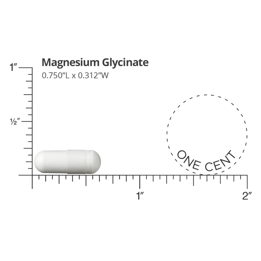 Label close-up of DOCTORS' PREFERRED Magnesium Glycinate with 420 mg per serving
