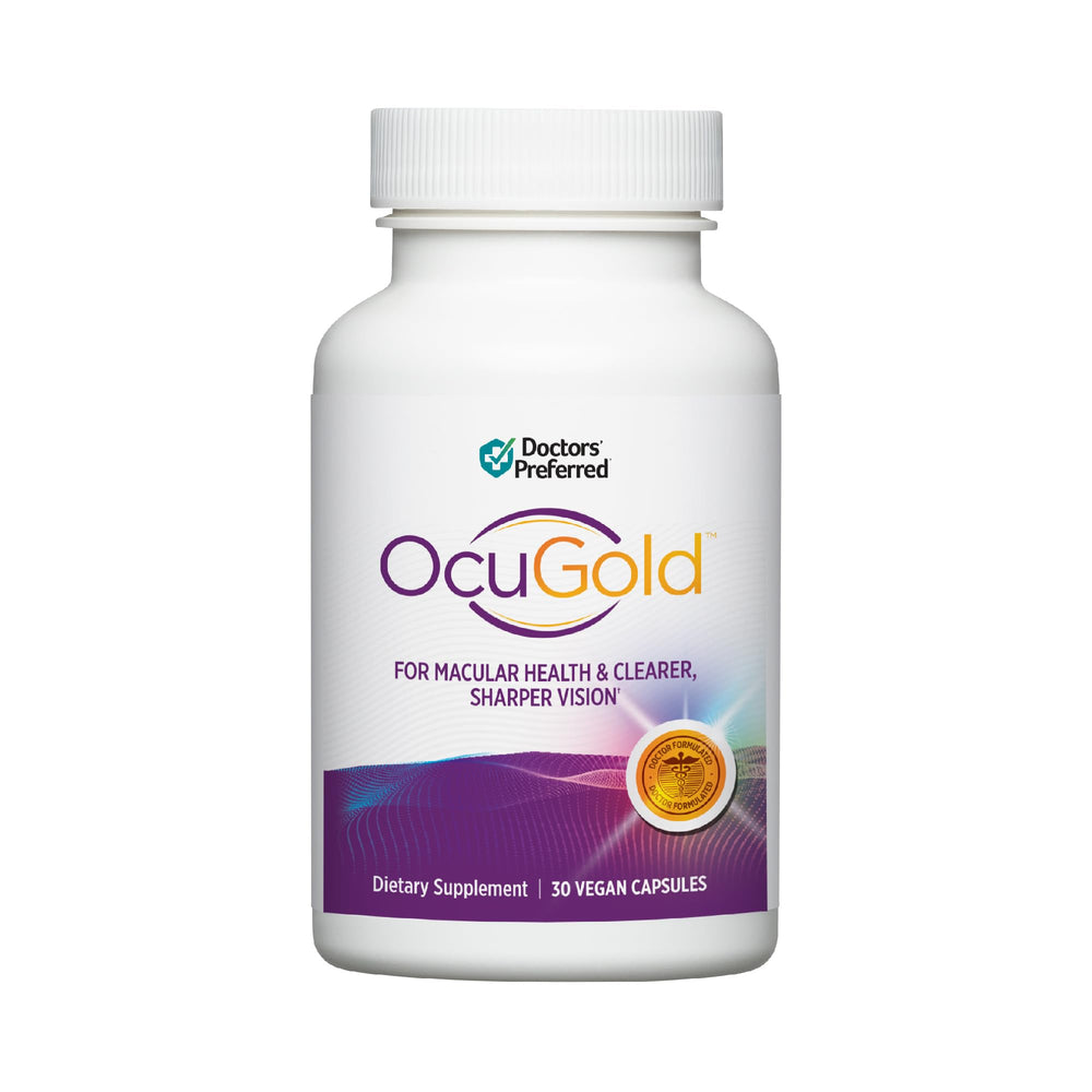 DOCTORS' PREFERRED OcuGold bottle front display for daily use