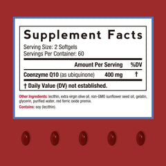 CoQ10 olive oil infused softgel highlighting absorption benefits.