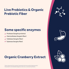 Doctor's Recipes Probiotics with cranberry illustrates antioxidant-rich extract supporting daily wellness