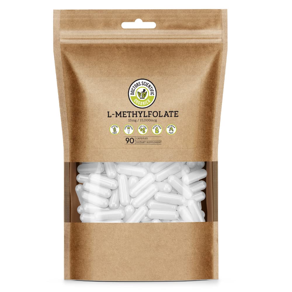 Doctors Scientific DSO L-Methylfolate bottle with eco-friendly packaging.