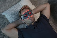 Dogface Red Light Eye Mask soft eye shields reduce irritation during use.