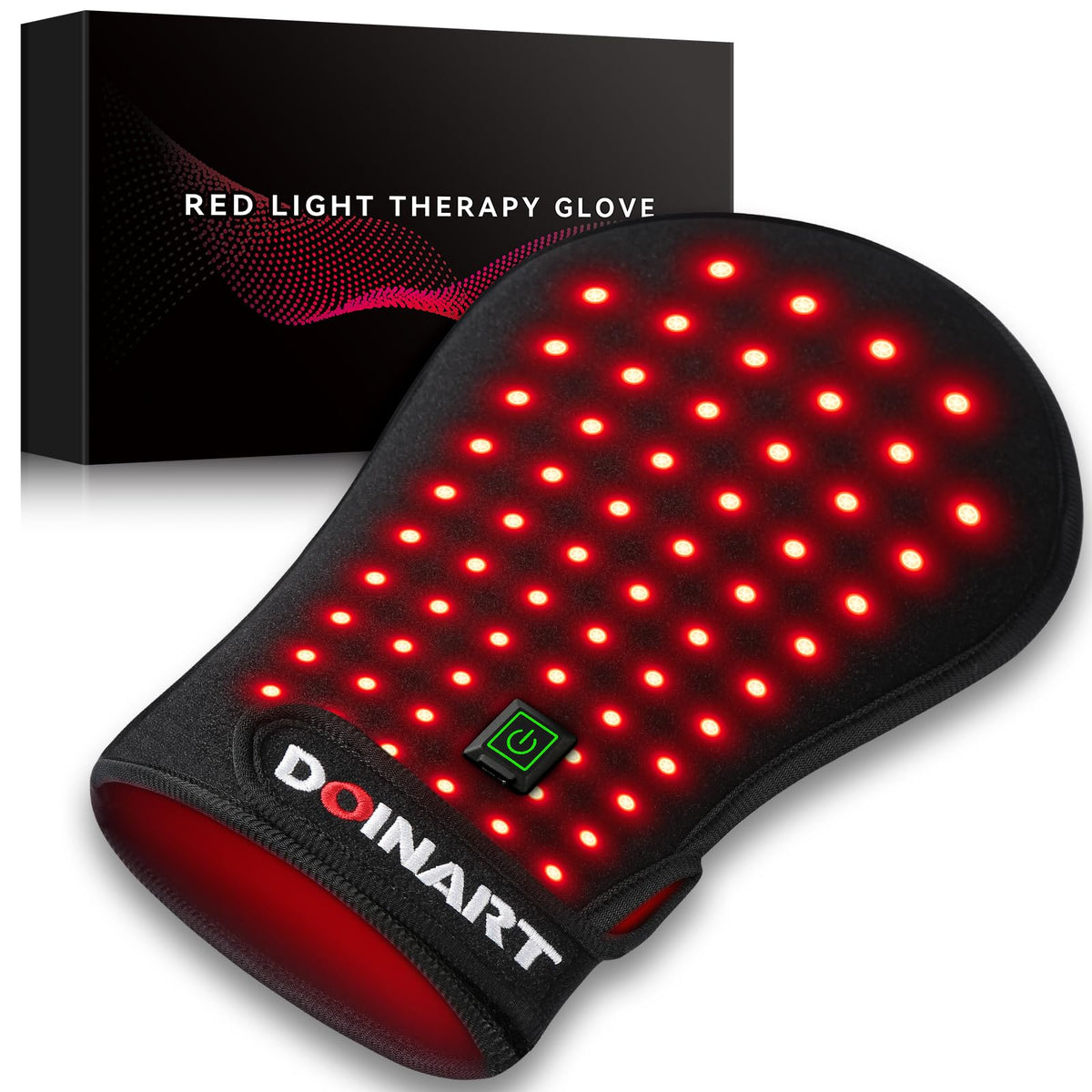 Doinart hand therapy device front view for at-home red light therapy