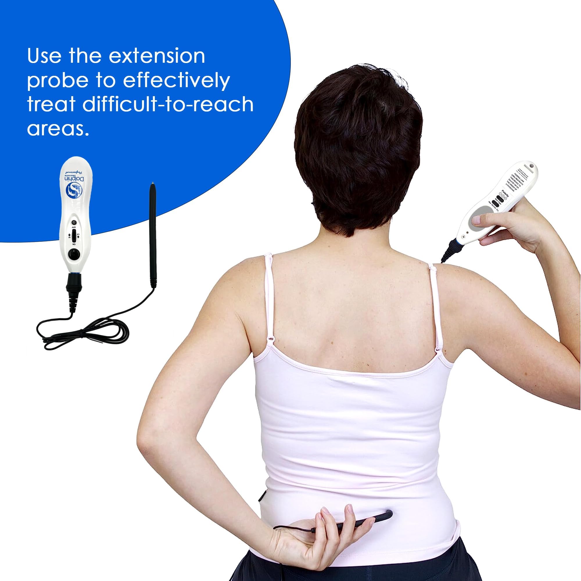 Dolphin Neurostim pen with simple guidelines for easy use.