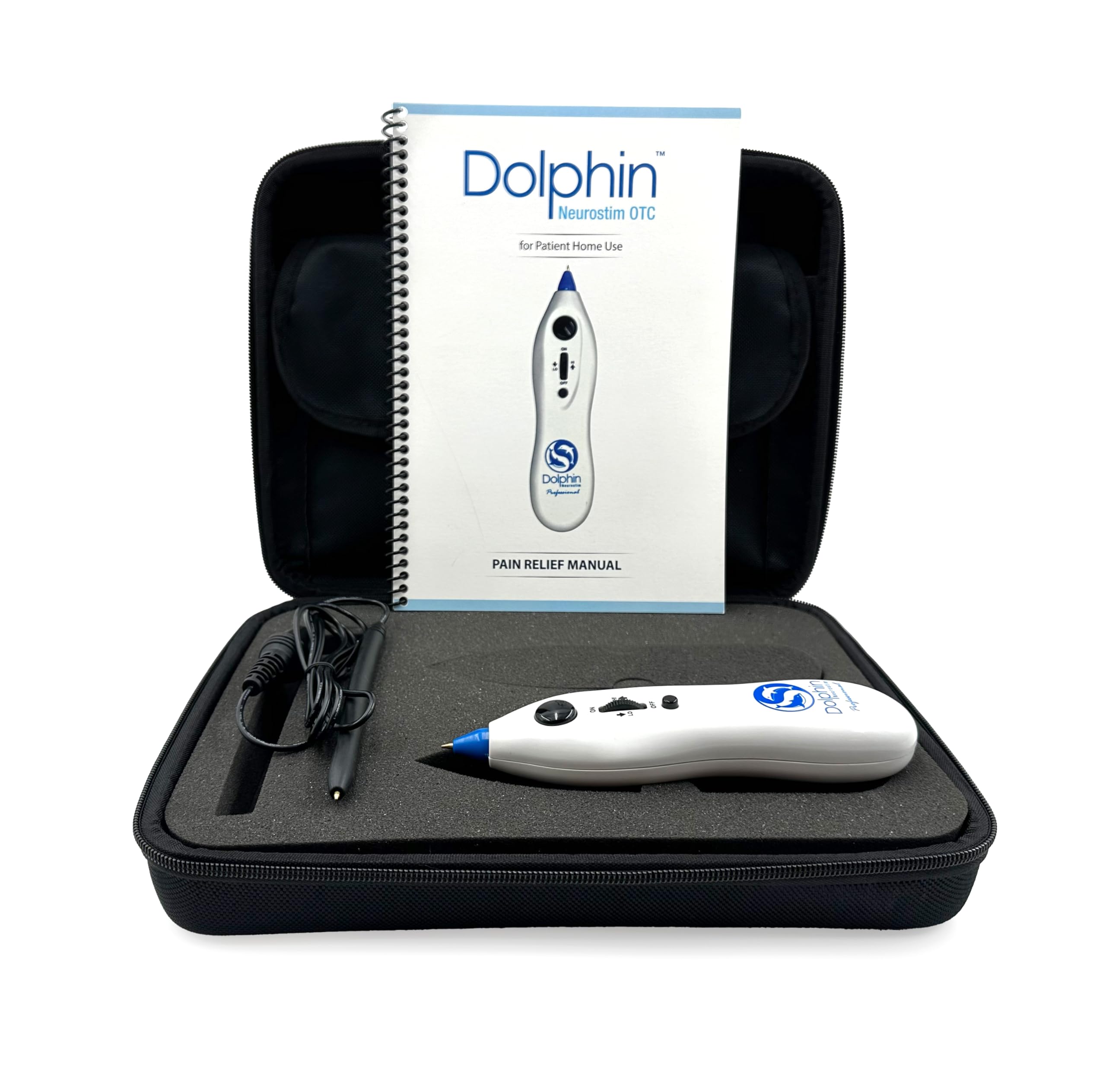 Dolphin Neurostim pen enables at-home comfort with non-invasive stimulation.
