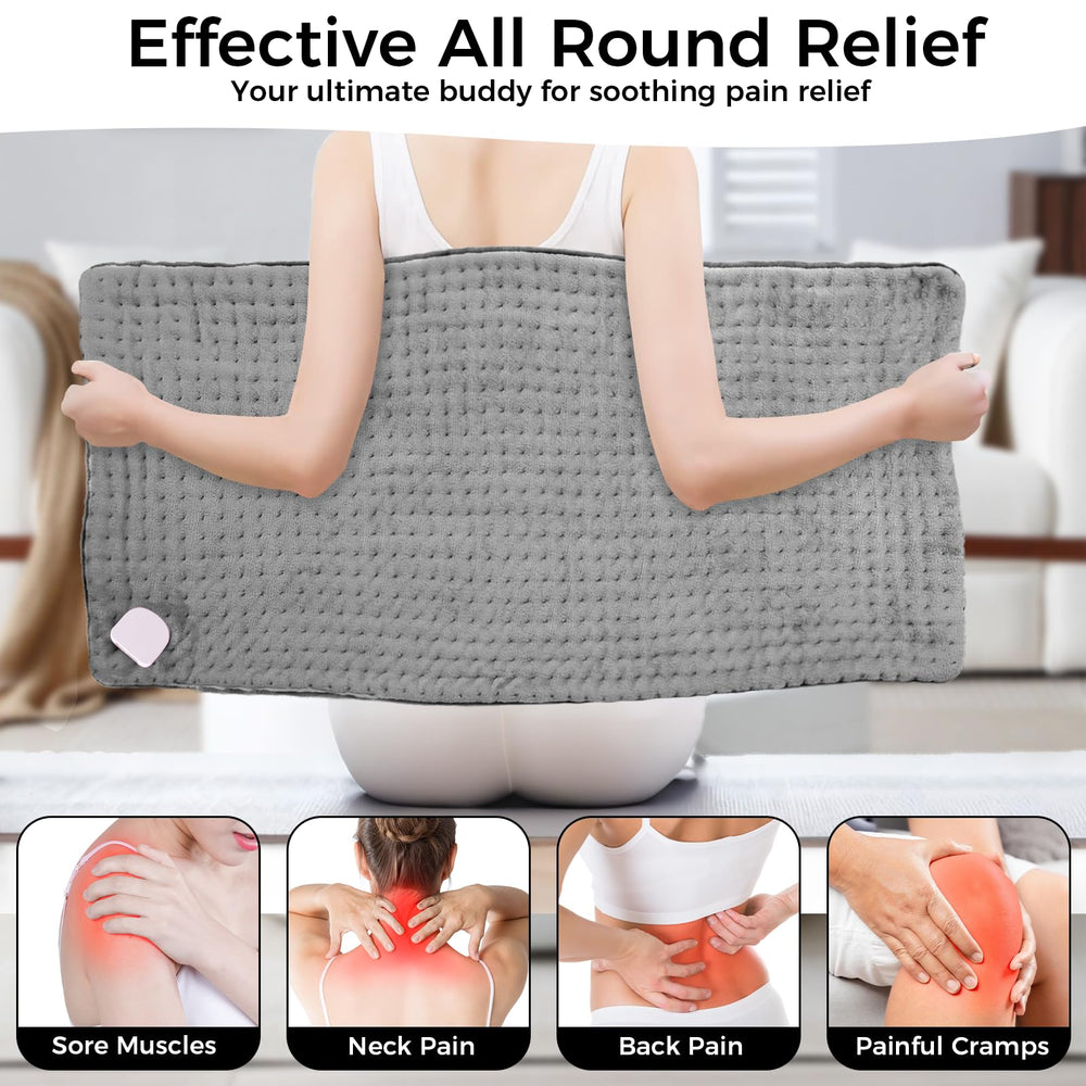 Domigard heating pad moist heat activation demonstrates deeper heat penetration for soothing relief