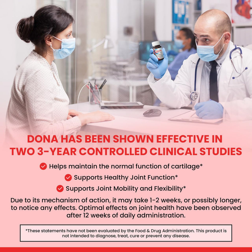 Dona product in use illustrates practical daily routine and potential joint support