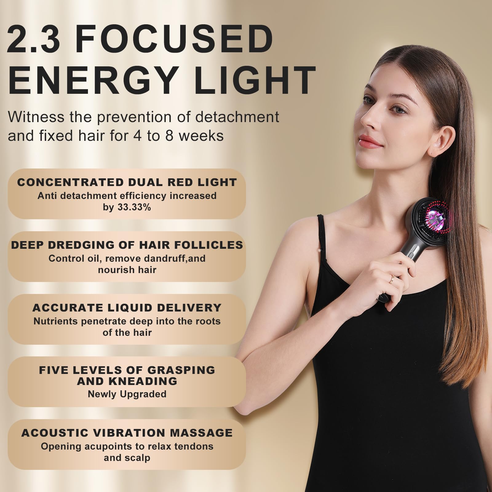 DongBlitz five-speed kneading massage mimics a professional scalp session.