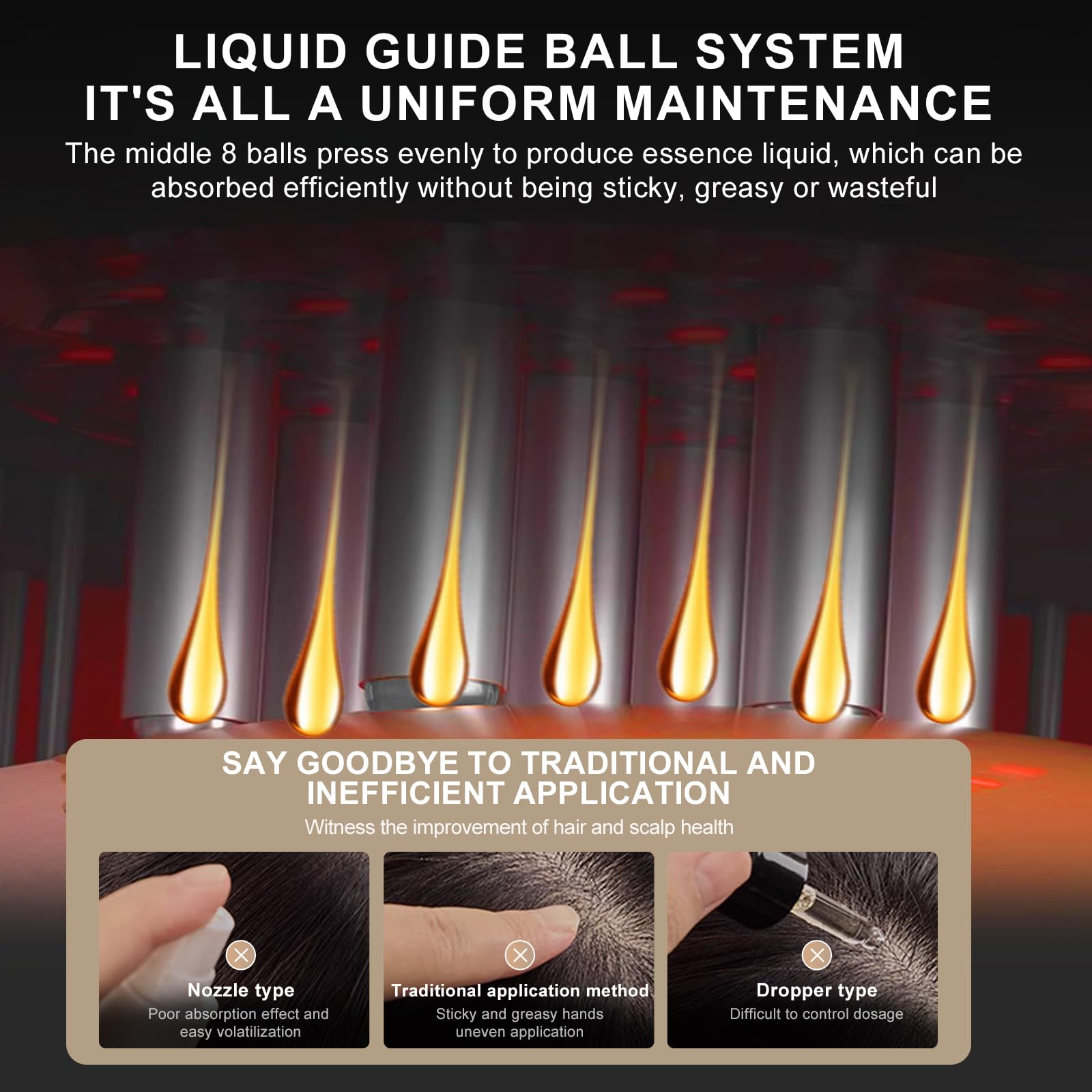 DongBlitz minoxidil applicator feature enables targeted root delivery.