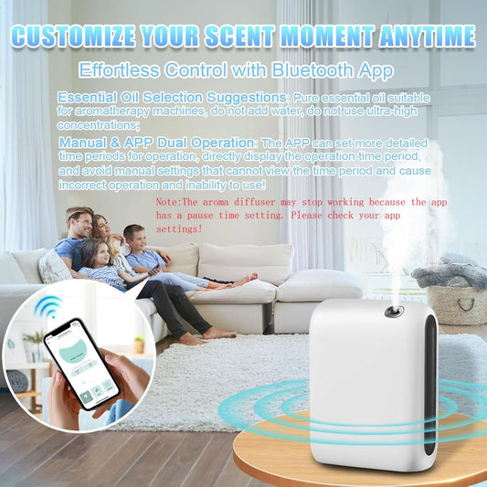 Dongzhen diffuser with Bluetooth app control for easy scent scheduling