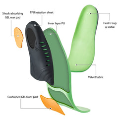 DONQE deep heel cup stabilizes posture during walking.