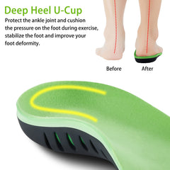 DONQE deep-heel-cup stabilizes heel posture during landing.