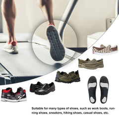 DONQE arch support insole inside a shoe for improved fit.