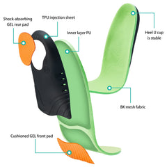 DONQE memory foam pads deliver soft cushioning for long wear.