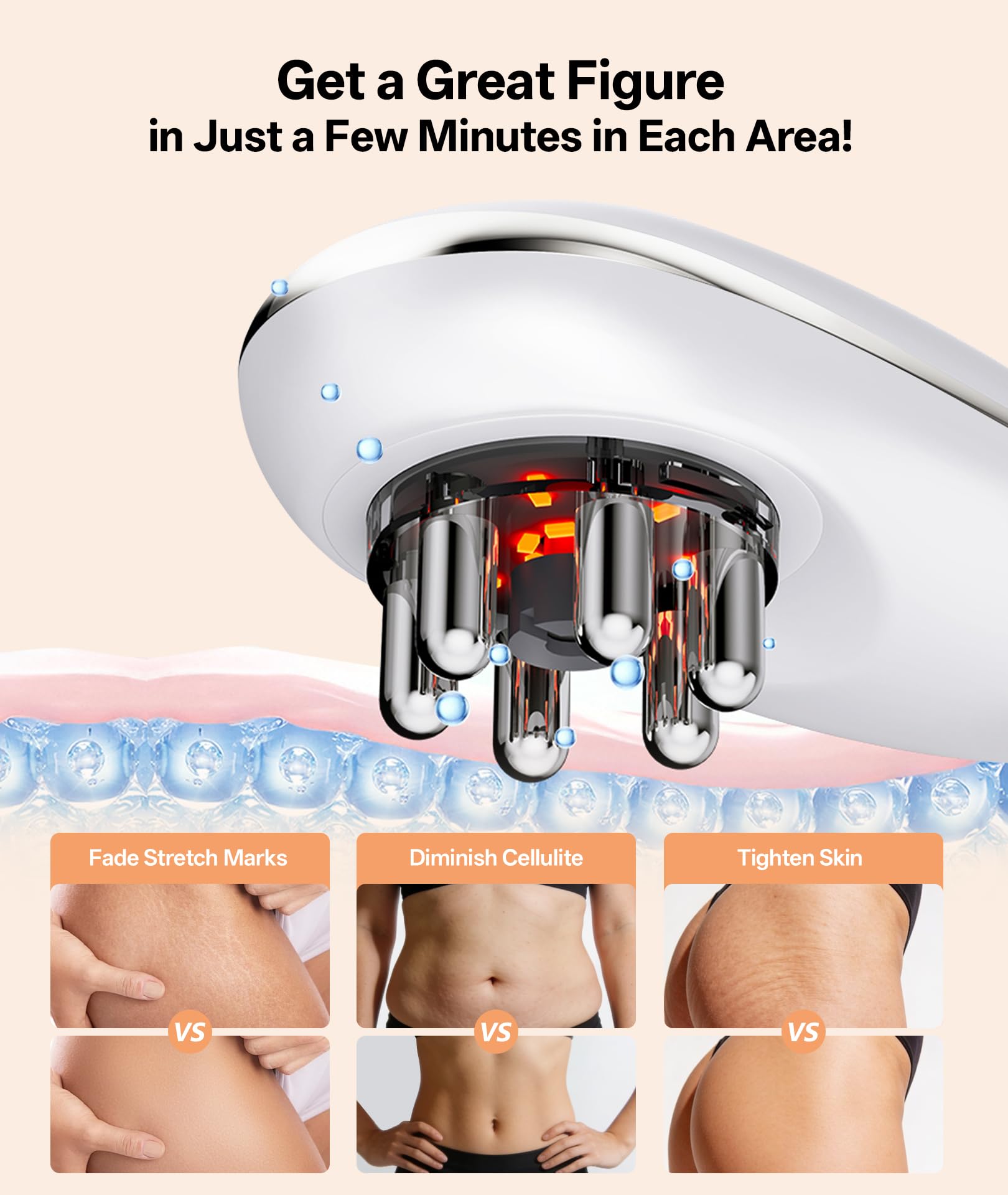 Dopsikn two-massage-modes display for personalized relief