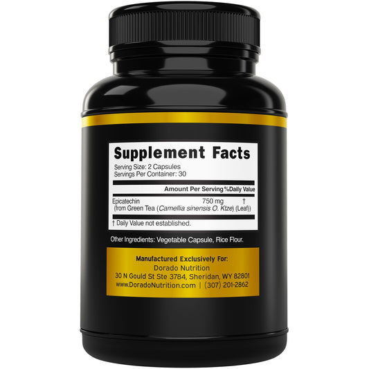 Dorado Nutrition Epicatechin capsules deliver strength and stamina for training sessions